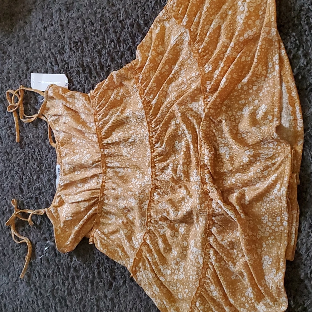 NWT yellow floral dress